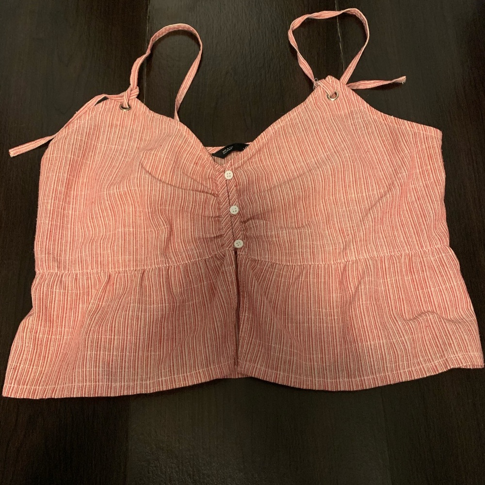 Red crop top
